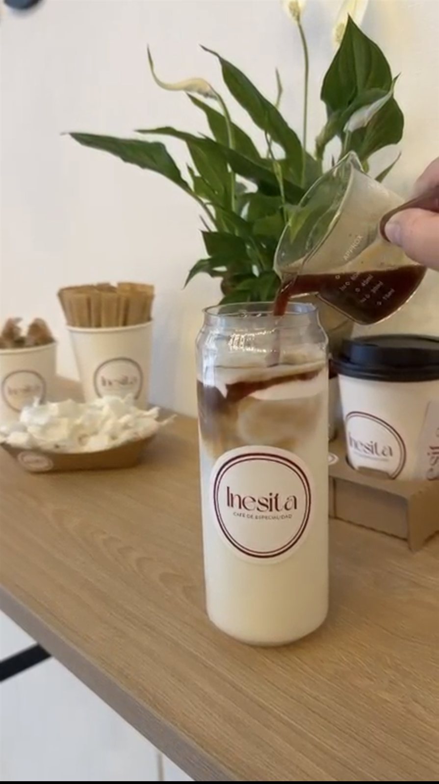 Preparando un cold brew en Inesita